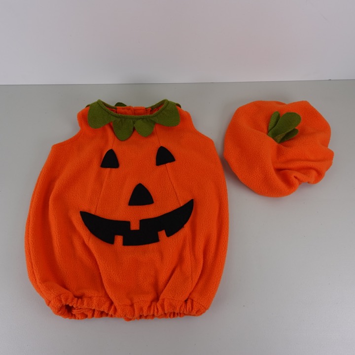 Orange pumpkin costume body and matching hat
